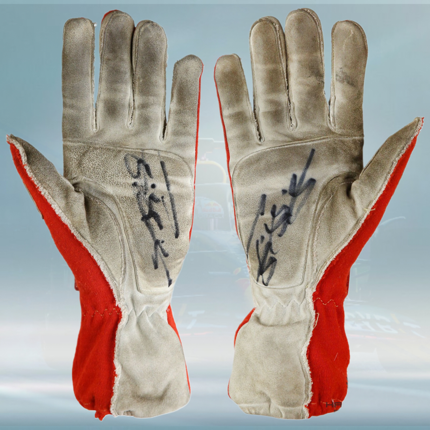 1996 Michael Schumacher German GP Race Scuderia Ferrari F1 Gloves - Rental Sports