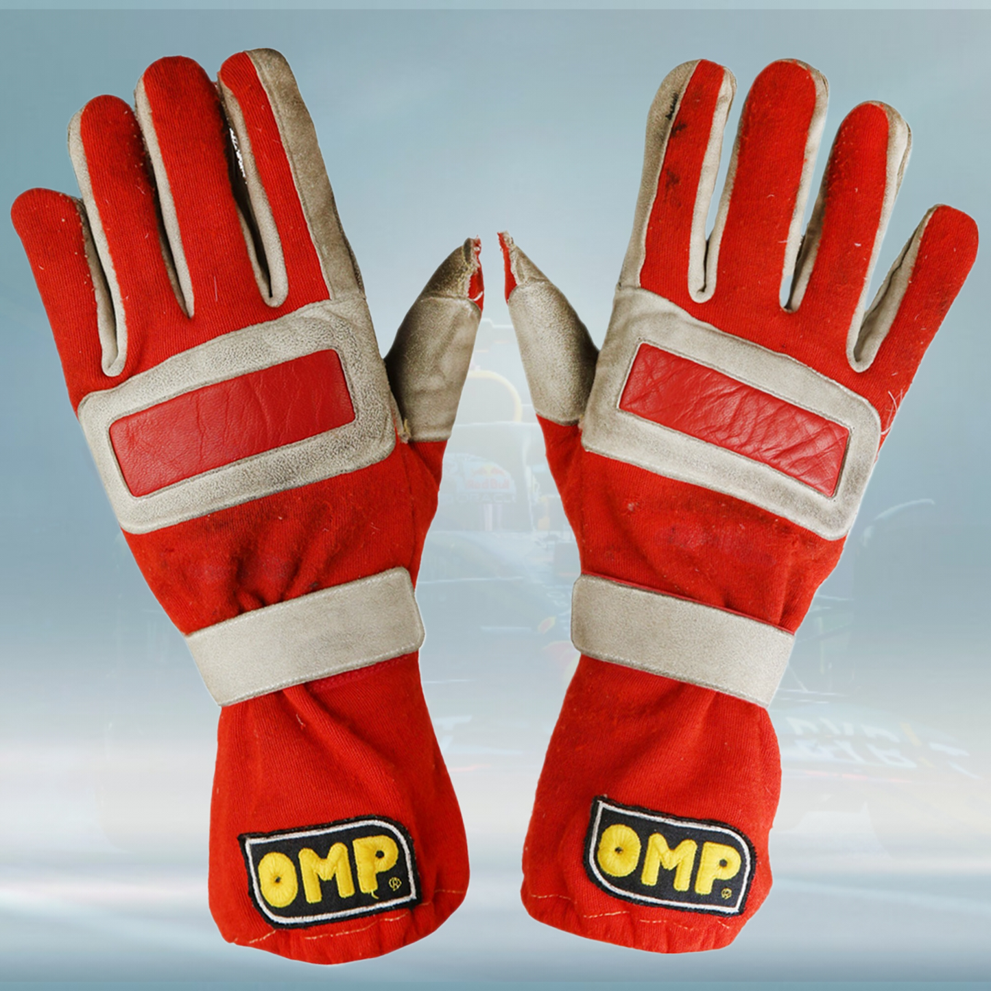 1996 Michael Schumacher German GP Race Scuderia Ferrari F1 Gloves - Rental Sports