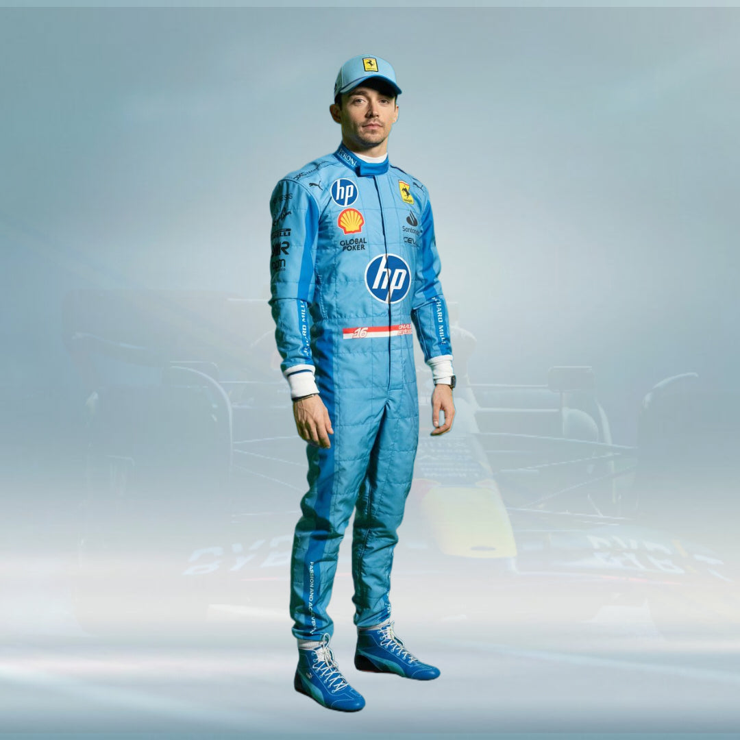 Scuderia Ferrari HP Miami GP F1 Charles Leclerc Race suit 2024 - Rental Sports