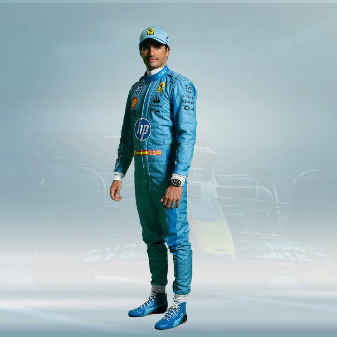 Carlos Sainz Miami GP HP 2024 F1 Scuderia Ferrari Race suit - Rental Sports