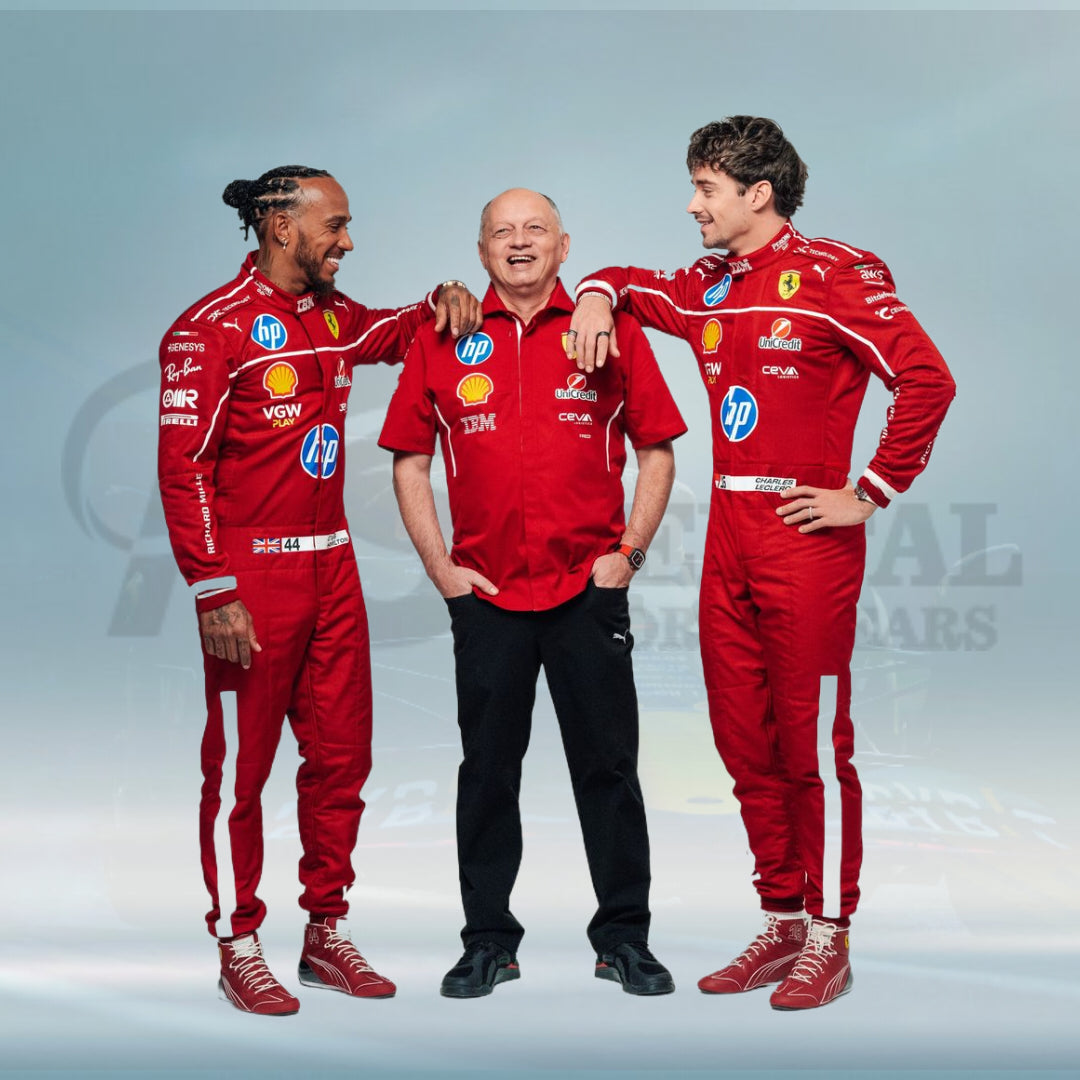 2025 Lewis Hamilton Scuderia Ferrari HP F1 Racing Suit - Rental Sports