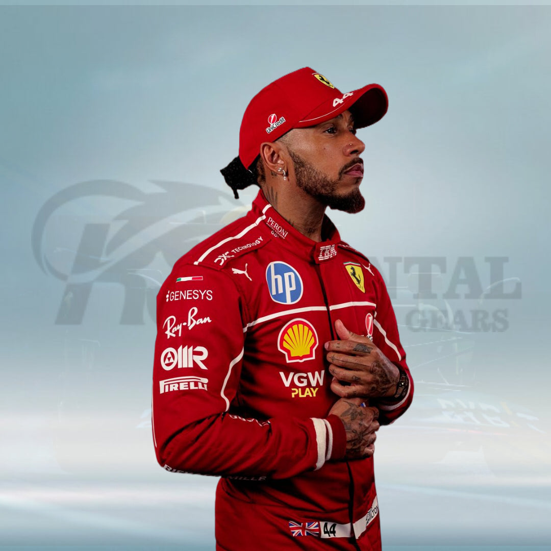 2025 Lewis Hamilton Scuderia Ferrari HP F1 Racing Suit - Rental Sports