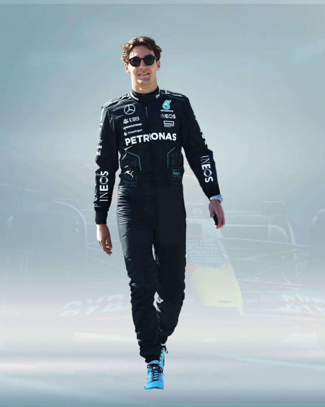 George Russell 2024 Mercedes-AMG F1 Replica Race Suit - Rental Sports