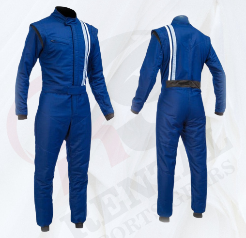 Kart Race Suit Blue White Cordura RSG-566 - Rental Sports
