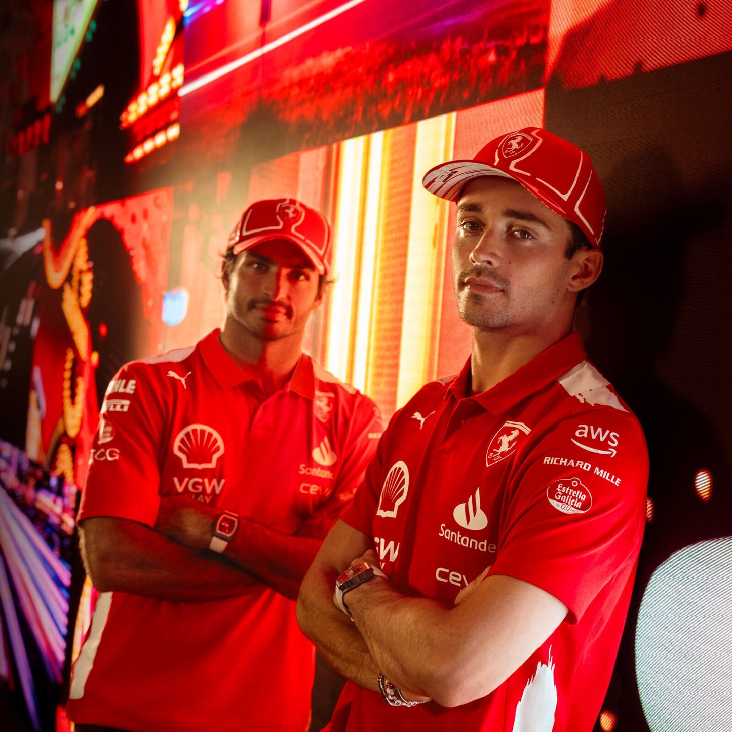 Scuderia Ferrari F1 PUMA x Joshua Vides Las Vegas GP Polo Shirt - Rental Sports