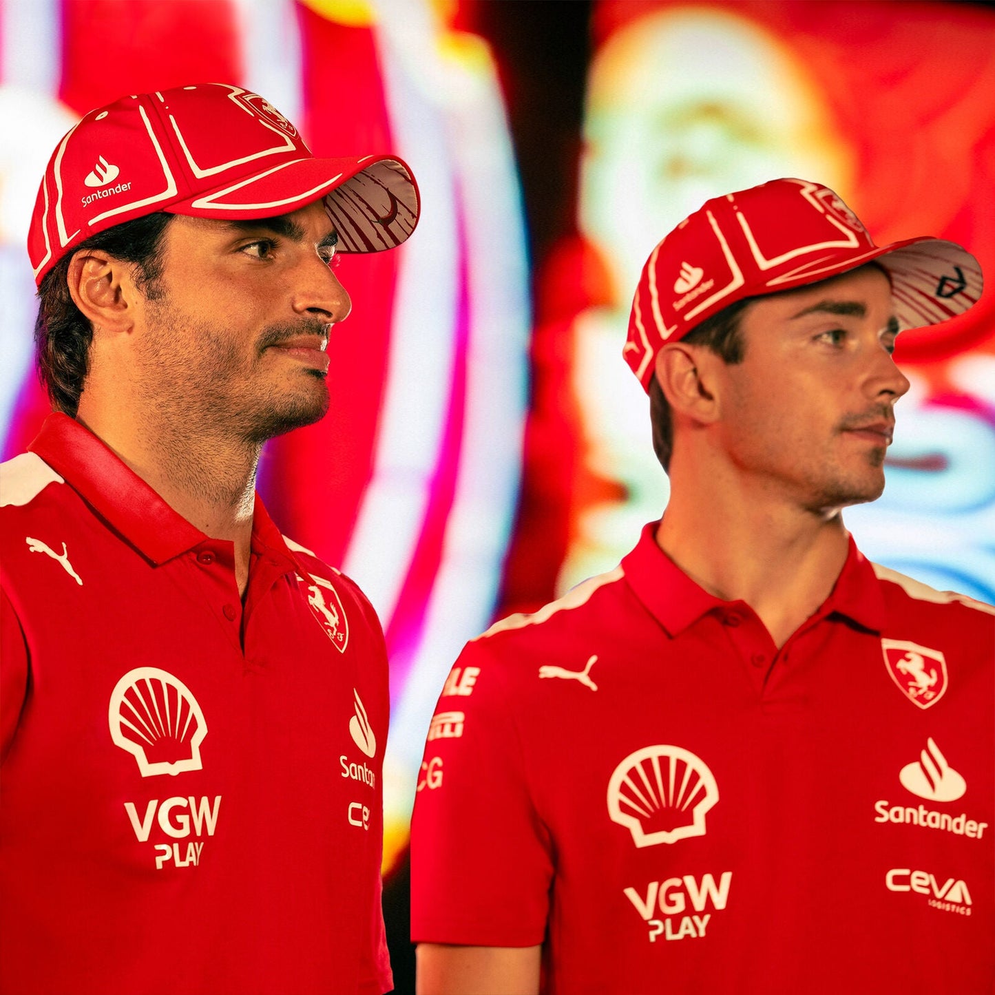 Scuderia Ferrari F1 PUMA x Joshua Vides Las Vegas GP Polo Shirt - Rental Sports