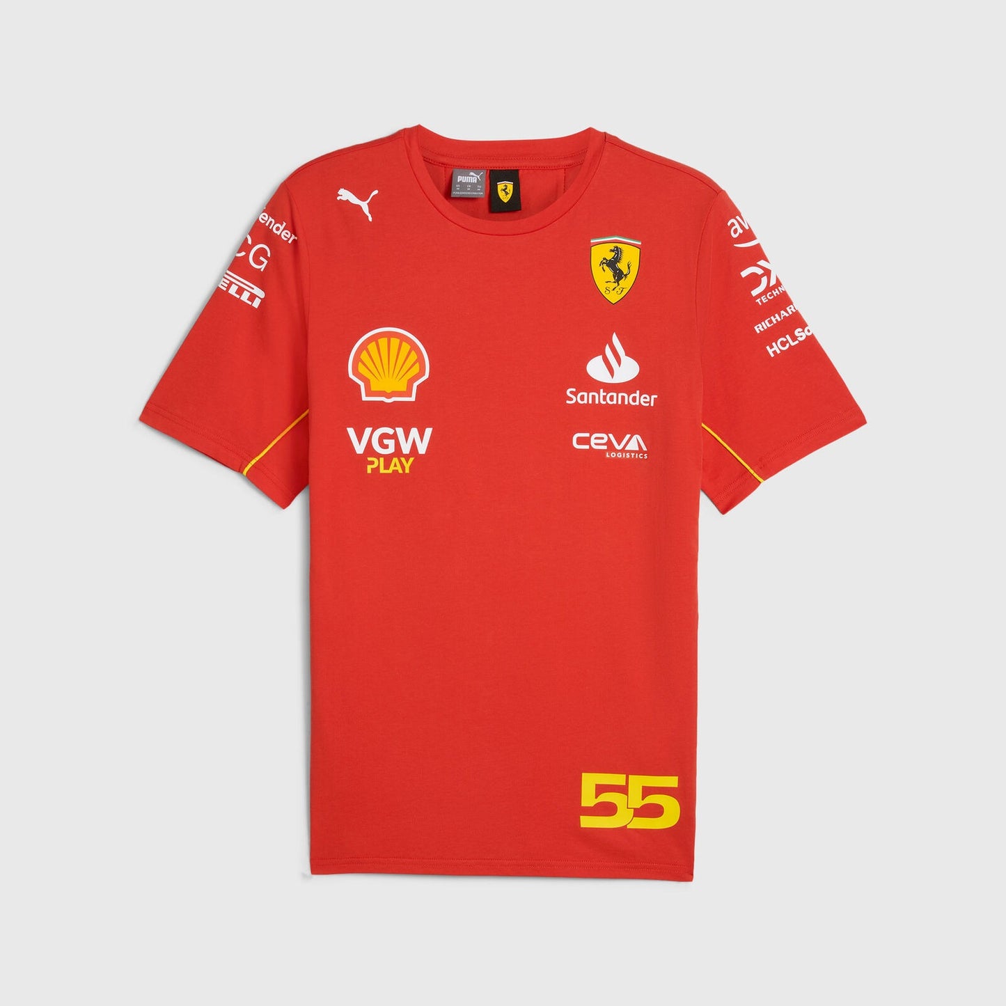 Scuderia Ferrari F1 2024 Carlos Sainz Driver T-shirt - Rental Sports