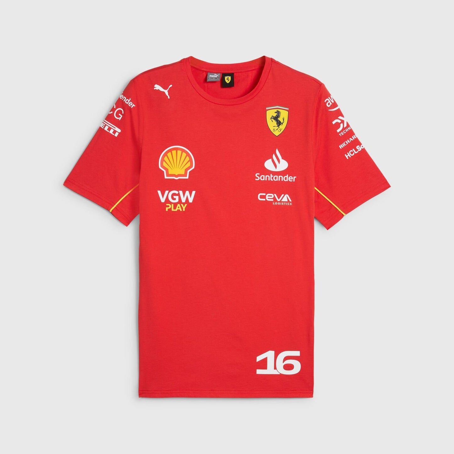 Scuderia Ferrari F1 2024 Charles Leclerc Driver T-shirt - Rental Sports