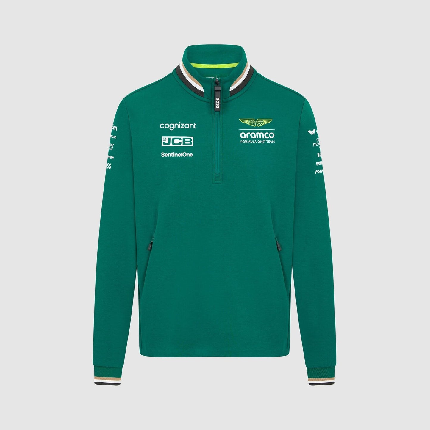 Aston Martin F1 Team 2024 Team 1/4 Zip Sweater - Rental Sports
