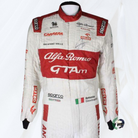 2021 Antonio Giovinazzi Racing F1 Suit Alfa Romeo Orlen
