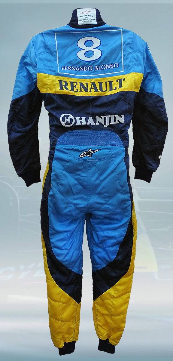 2004 Fernando Alonso Mild Seven Renault F1 Display Suit