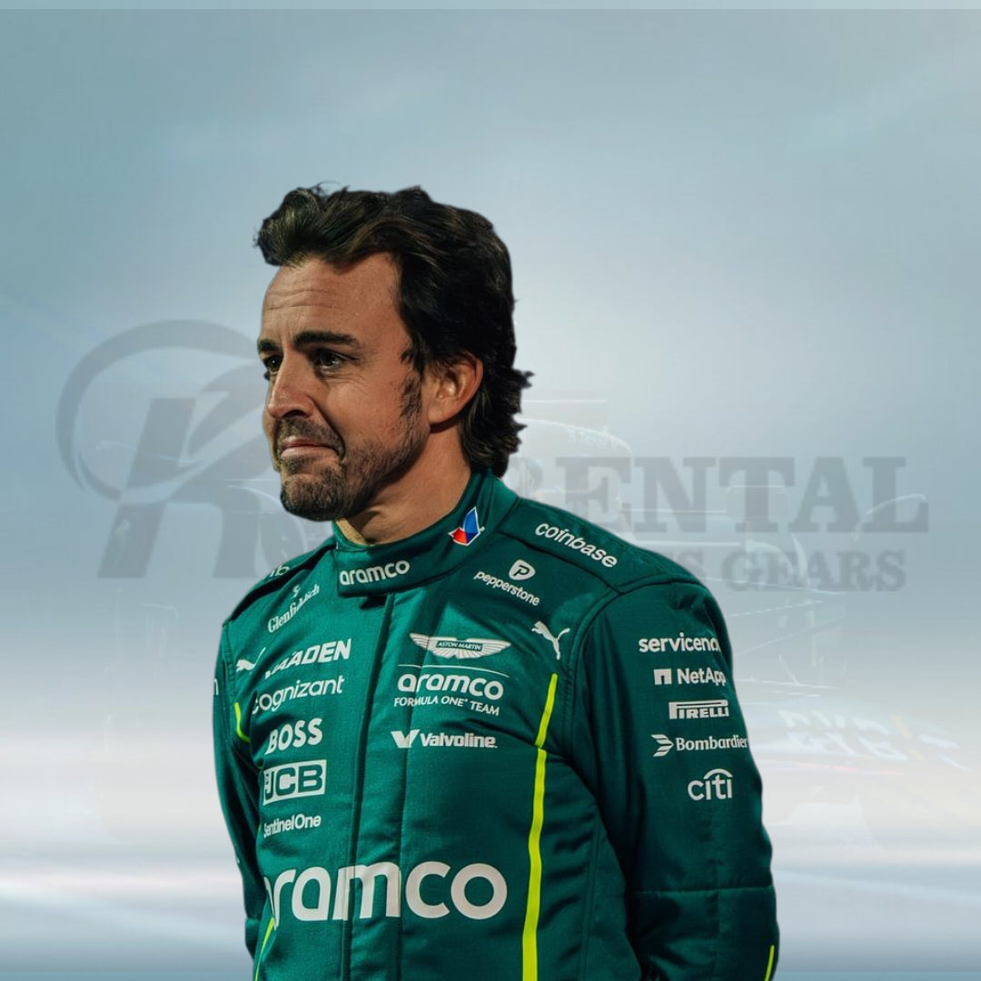 2025 Fernando Alonso Aston Martin Aramco Formula One Team Racing Suit