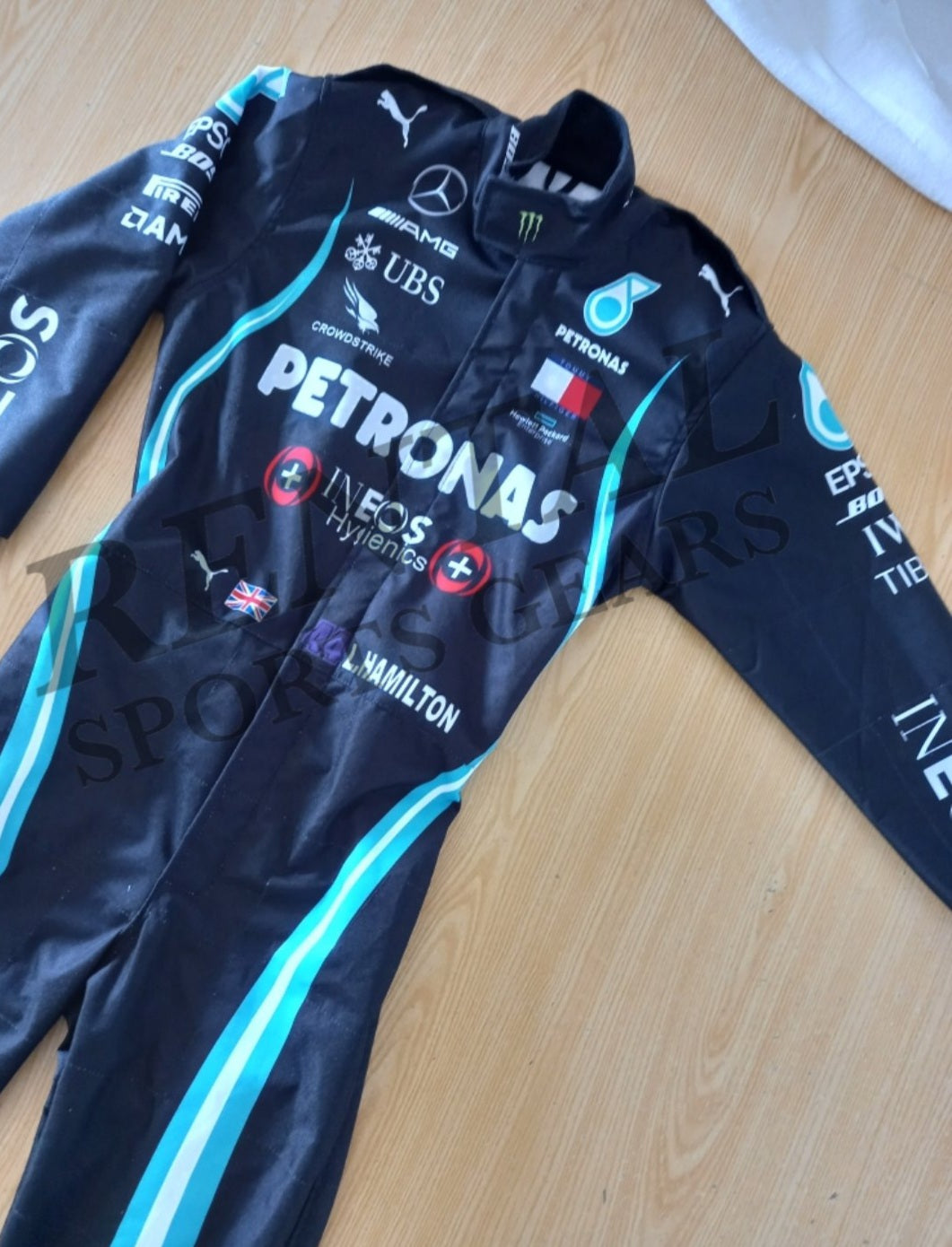 Lewis Hamilton Mercedes AMG 2020 Race Suit / F1 ineos hygienics Race Suit - Rental Sports