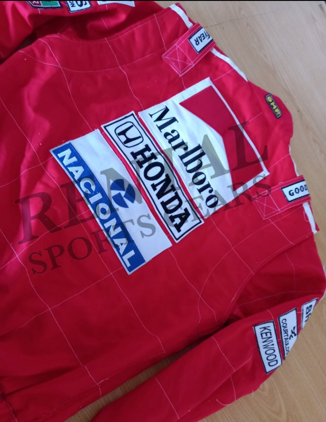 Ayrton Senna 1991 Embroidery Race Jacket - Rental Sports