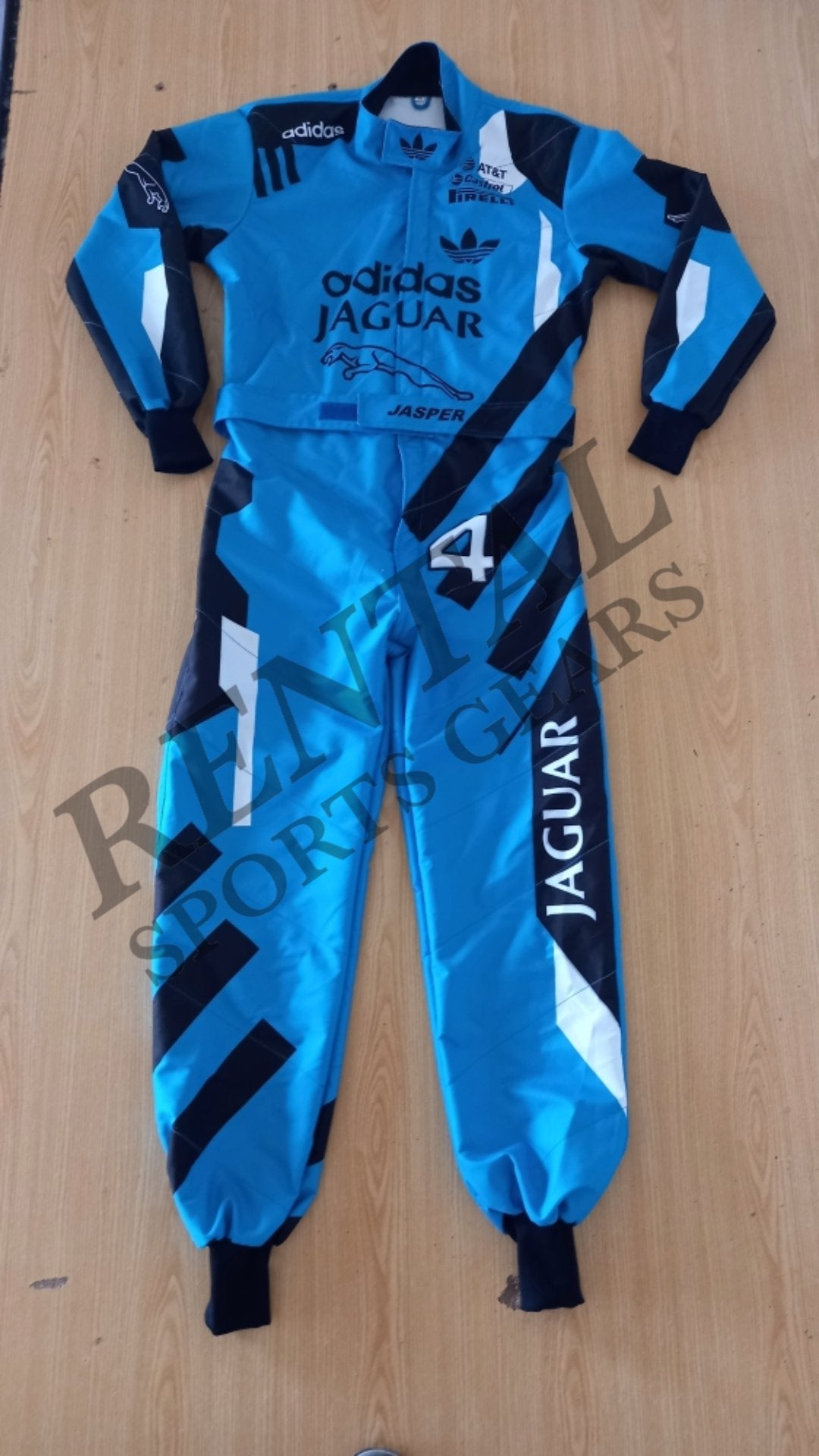 Adidas Jaugar Kart suit Formula 1 Race Suit Rental Sports