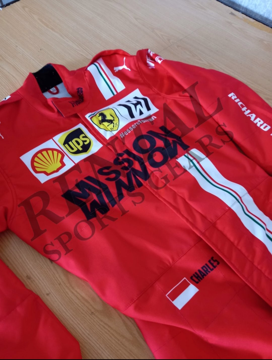 Charles Leclerc 2021 Ferrari Race Suit | F1 Ferrari Race Suit - Rental Sports