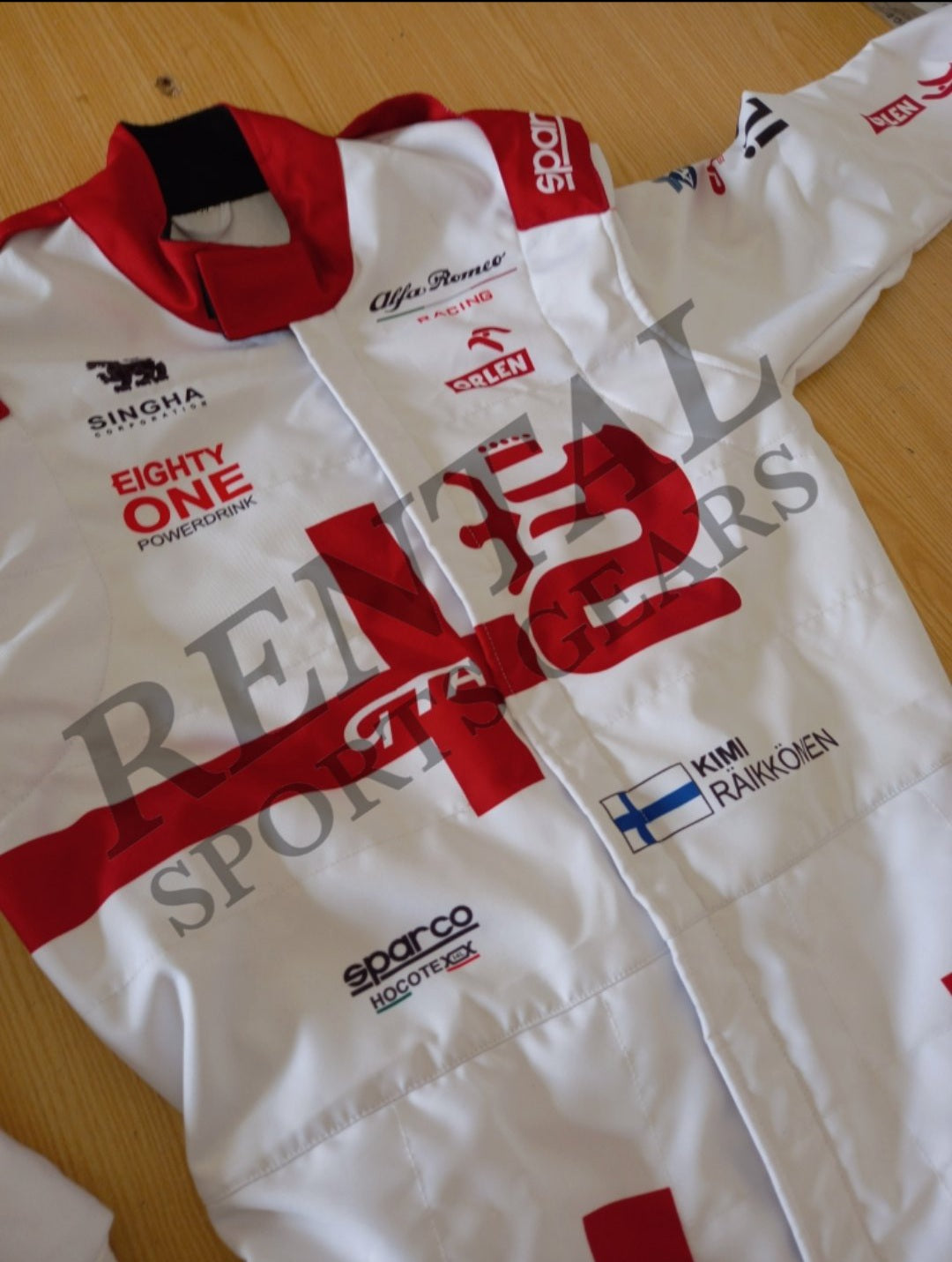 Kimi Raikkonen Alfa Romeo 2021 suit | F1 Alfa Romeo Race Suit - Rental Sports