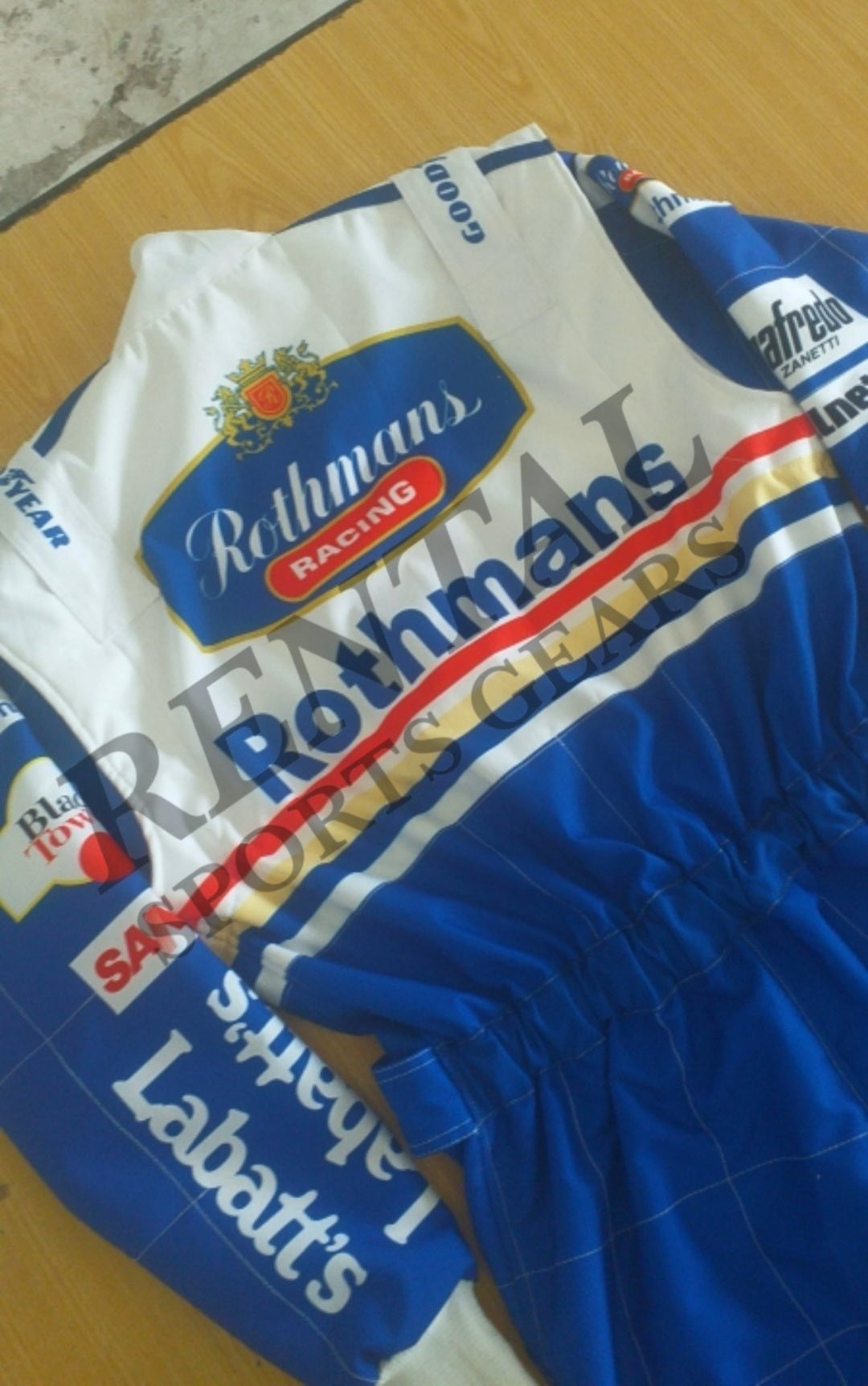 Damon Hill's 1996 Rothmans F1 race suit - Rothmans Williams Renault F1 Suit - Rental Sports