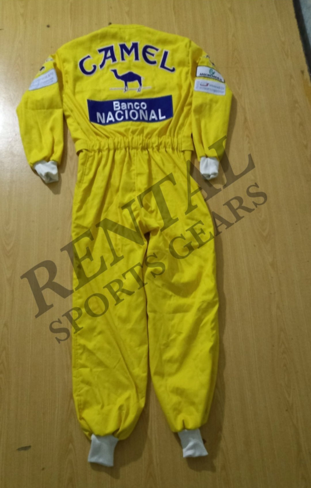 Ayrton Senna Camel race suit 1987 Embroidery Monaco GP - F1 Replica Embroidery Race Suit - Rental Sports
