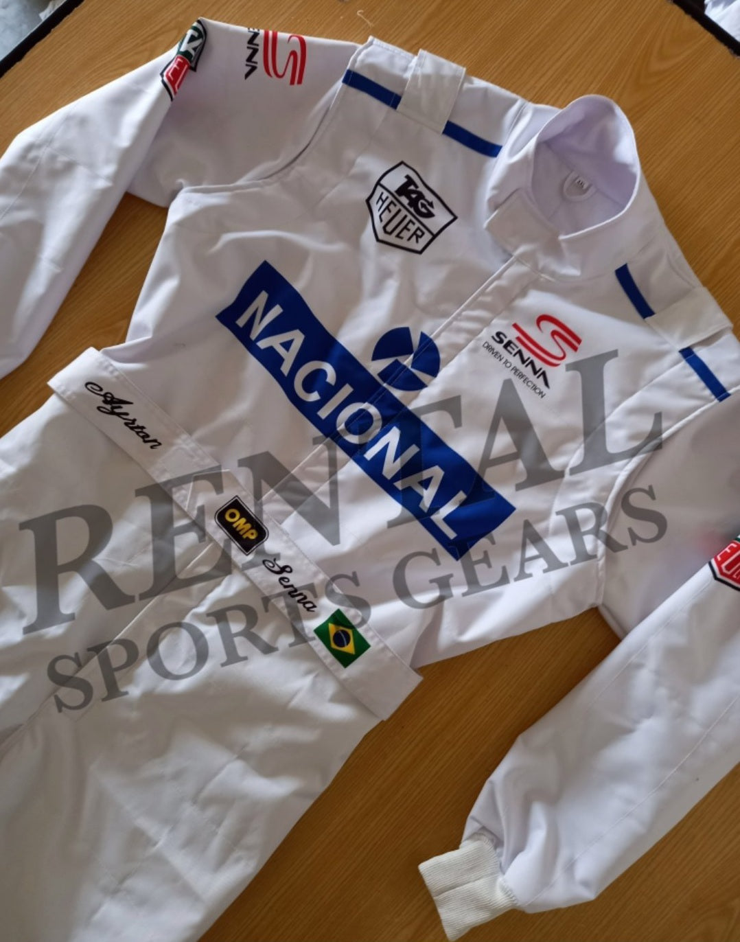 F1 Ayrton Senna 1993 Suit Masters Paris Bercy | F1 Replica Race Suit - Rental Sports