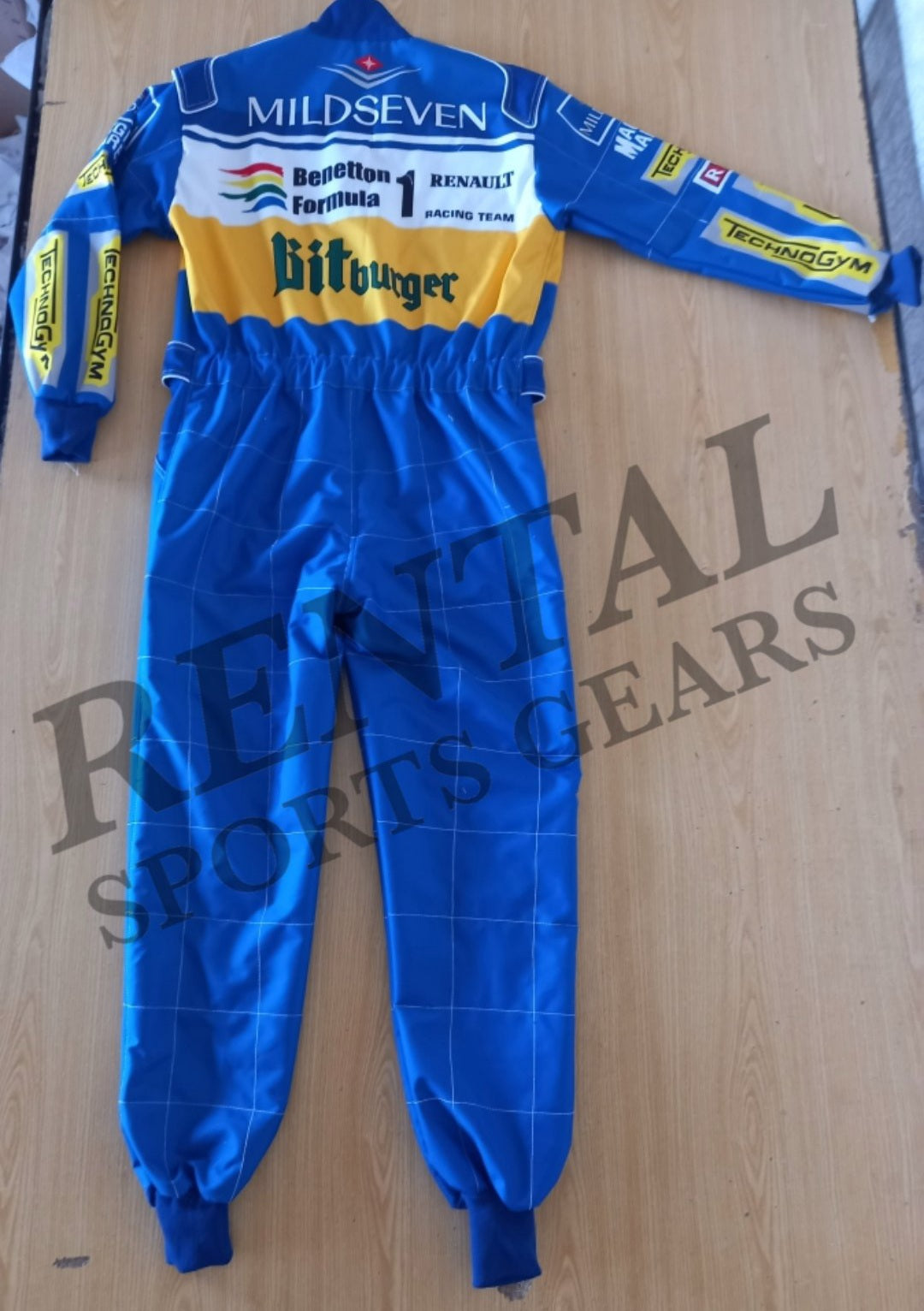 Michael Schumacher 1995 Benetton F1 Race Suit - F1 Replica Race Suit - Rental Sports