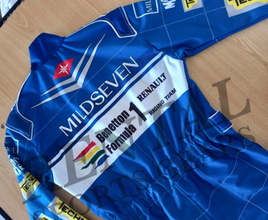 Michael Schumacher 1994 Mild Seven F1 Race Suit - F1 Replica Race Suit - Rental Sports
