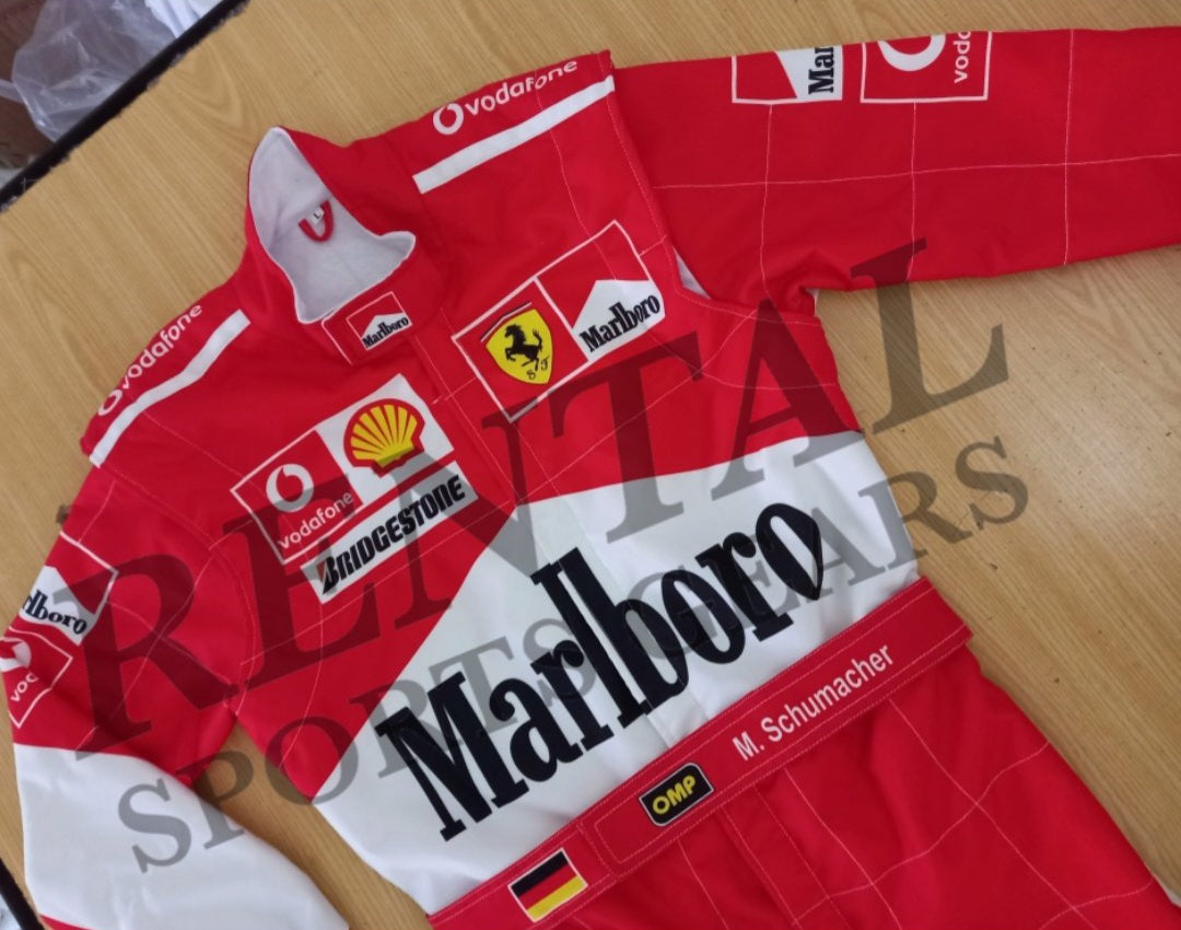 Michael Schumacher 2005 Race Suit F1 Marino GP | F1 Replica Race Suit - Rental Sports