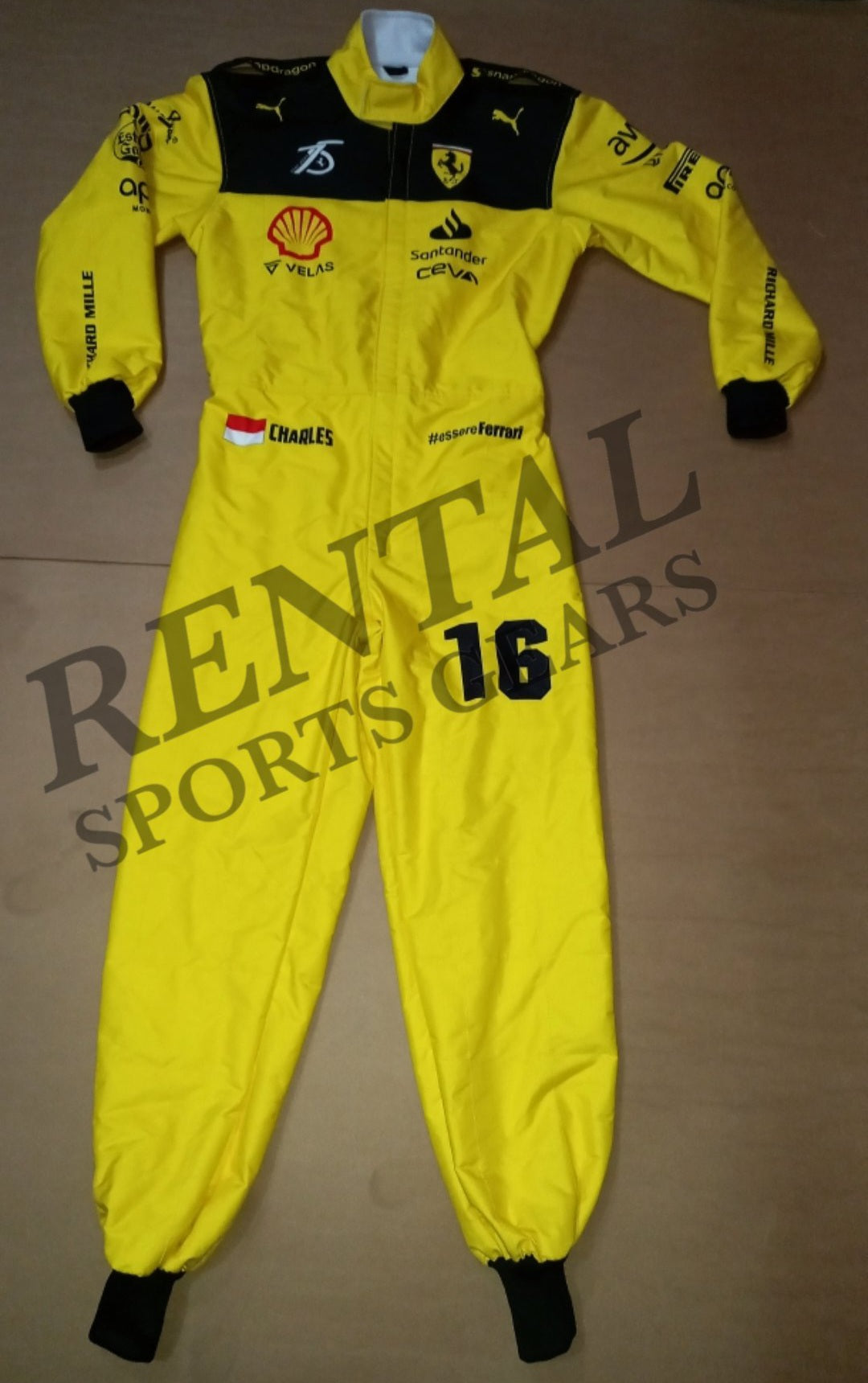 Charles Leclerc 2022 MONZA GP Race Suit Ferrari F1 | F1 Replica Race Suit - Rental Sports