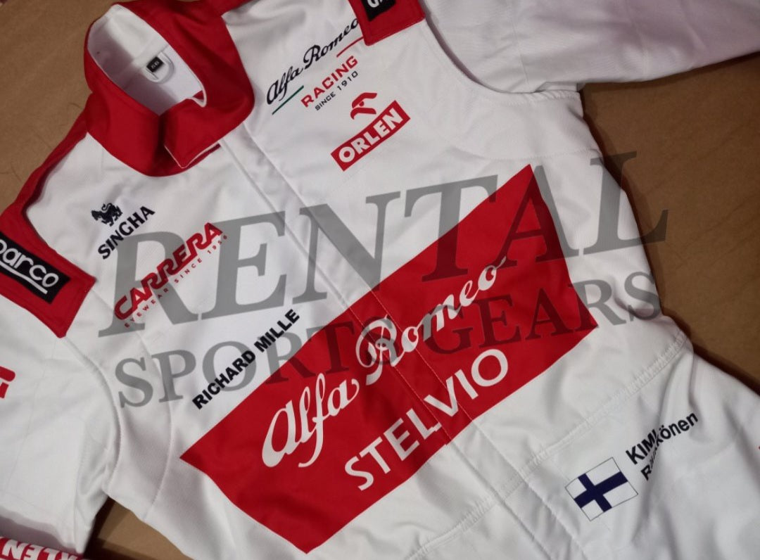 Kimi Raikkonen F1 Alfa Romeo 2020 Race suit | F1 Replica Race Suit - Rental Sports