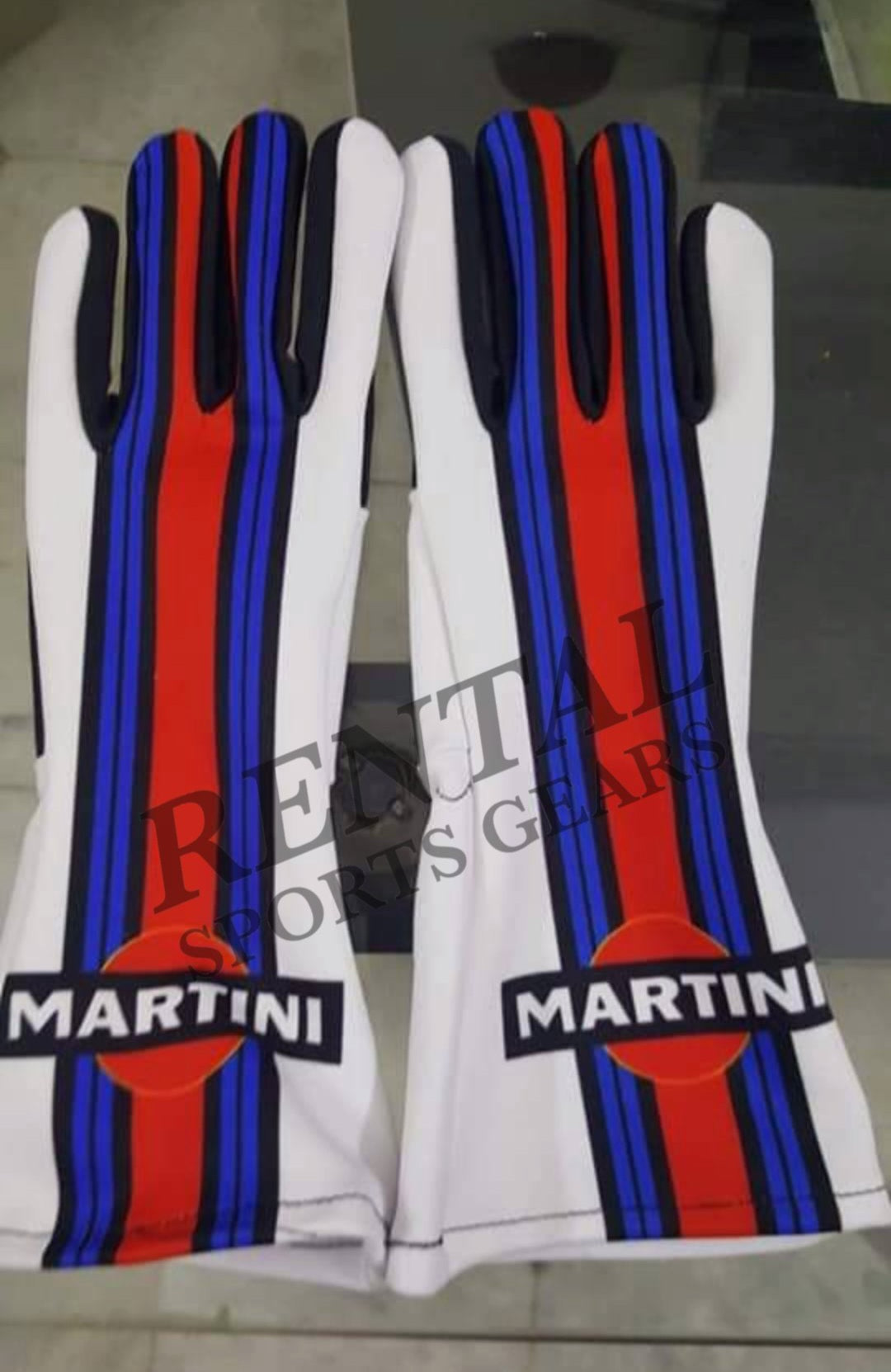 Martini MotorSports 2020 F1 Race Gloves- F1 Replica Gloves - Rental Sports