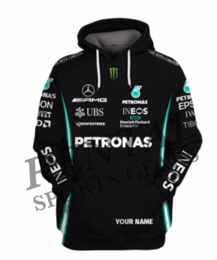 2021 Lewis Hamilton Mercedes AMG F1 Hoodie - Rental Sports