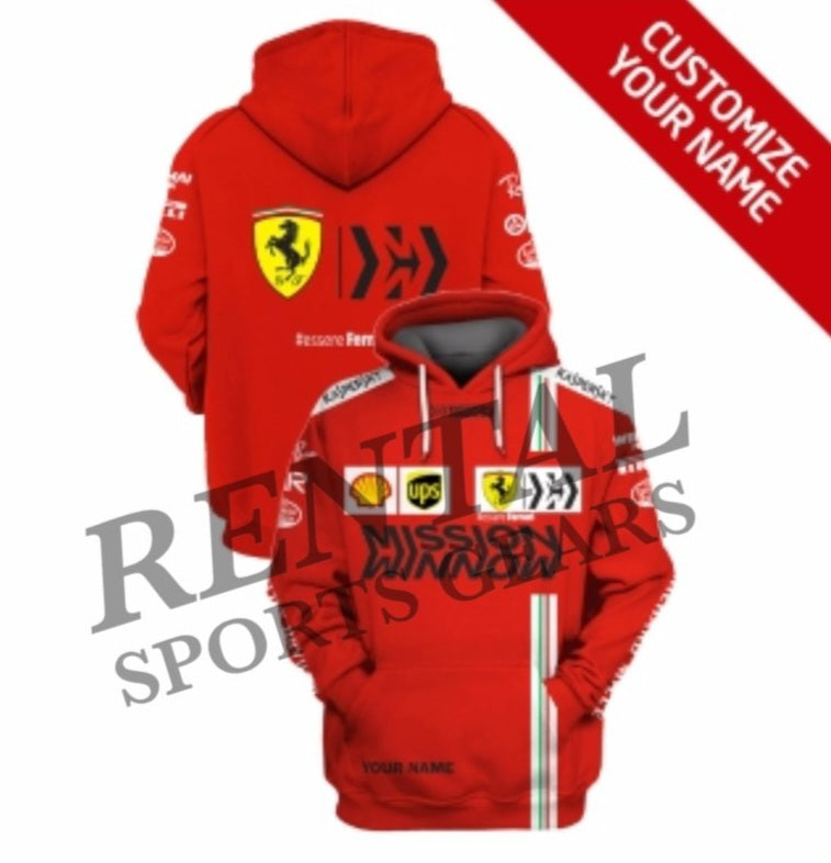 2021 Carlos Sainz Race Scuderia Ferrari F1 Hoodie