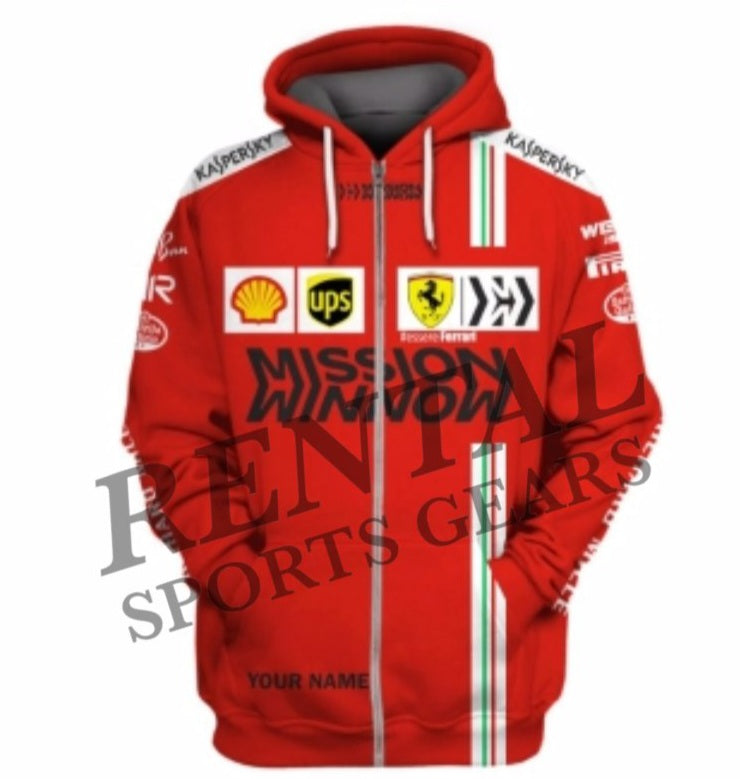 2021 Carlos Sainz Race Scuderia Ferrari F1 Hoodie