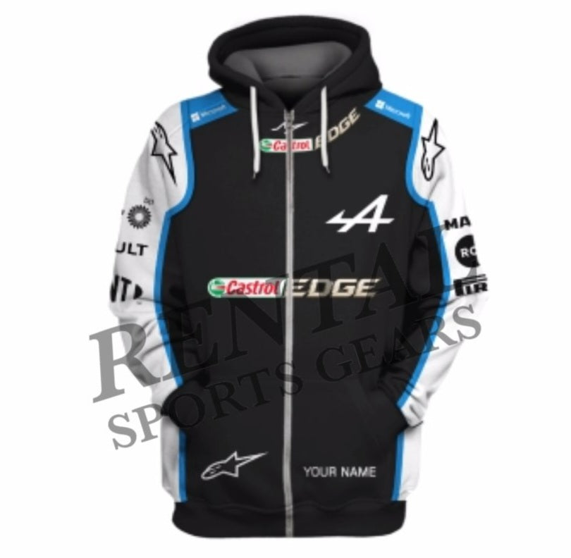 2021 Esteban Ocon Race Used Alpine Formula 1 Hoodie
