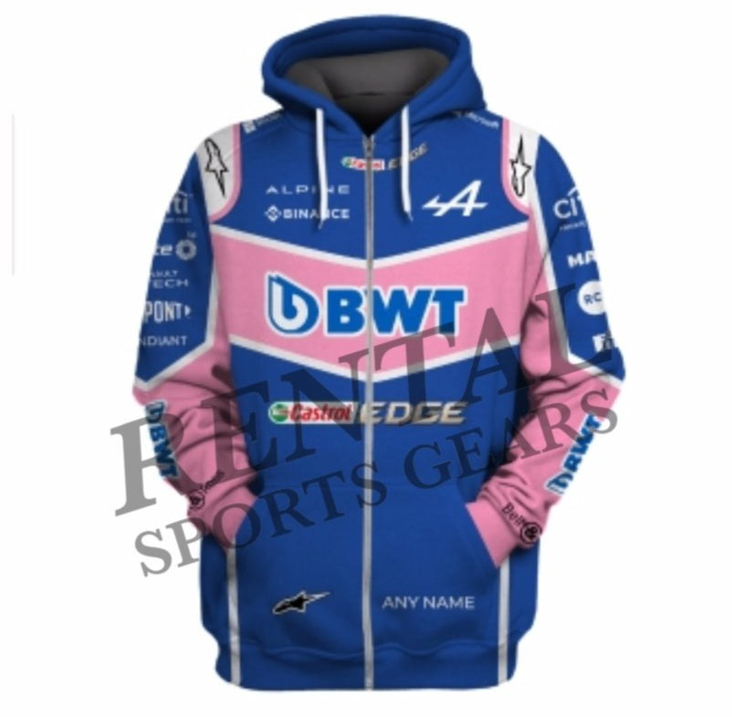 Fernando Alonso 2022 Race Hoodie Alpine Team Race Hoodie - Rental Sports