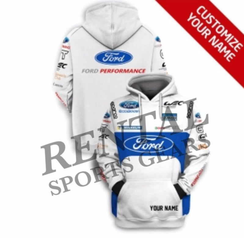 2017 Andy Priaulx Race F1 Hoodie - Ford GT Chip Ganassi Racing Le Mans Hoodie
