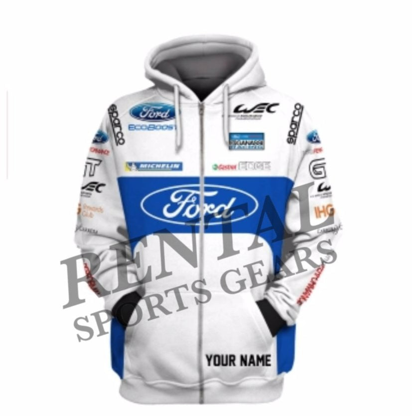 2017 Andy Priaulx Race F1 Hoodie - Ford GT Chip Ganassi Racing Le Mans Hoodie