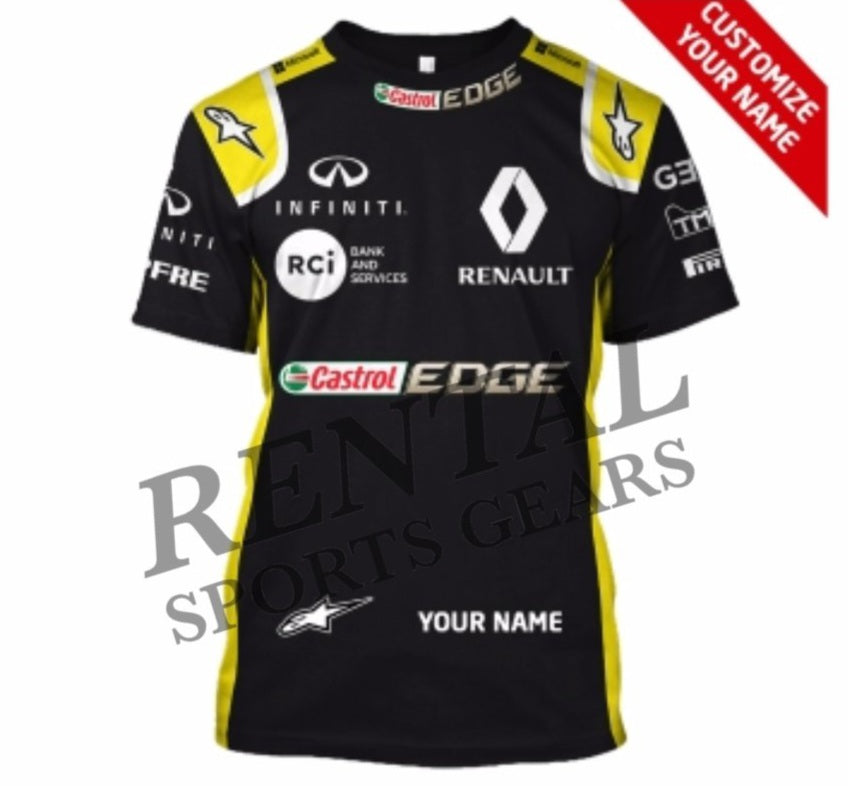 2018 Carlos Sainz Race Used Renault F1 Race Shirt - Rental Sports