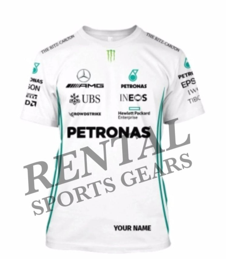 Lewis Hamilton 2019 Mercedes AMG F1 replica Racing Shirt - Rental Sports
