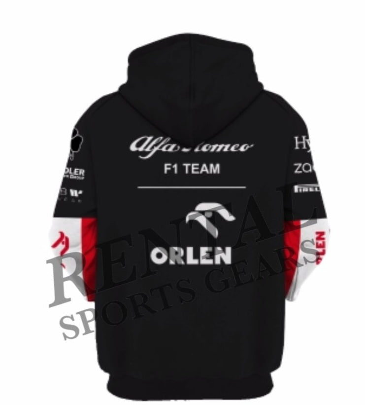 2022 Alfa Romeo New Race Hoodie Zhou Guanyu F1 Race Hoodie