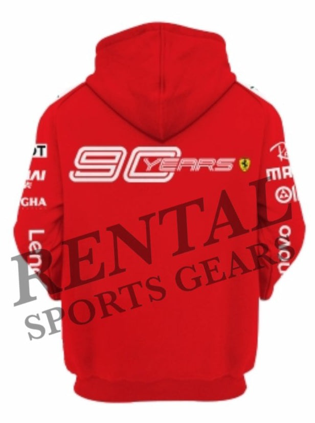 Charles Leclerc 2019 Scuderia Ferrari 90 Years F1 Hoodie - Rental Sports