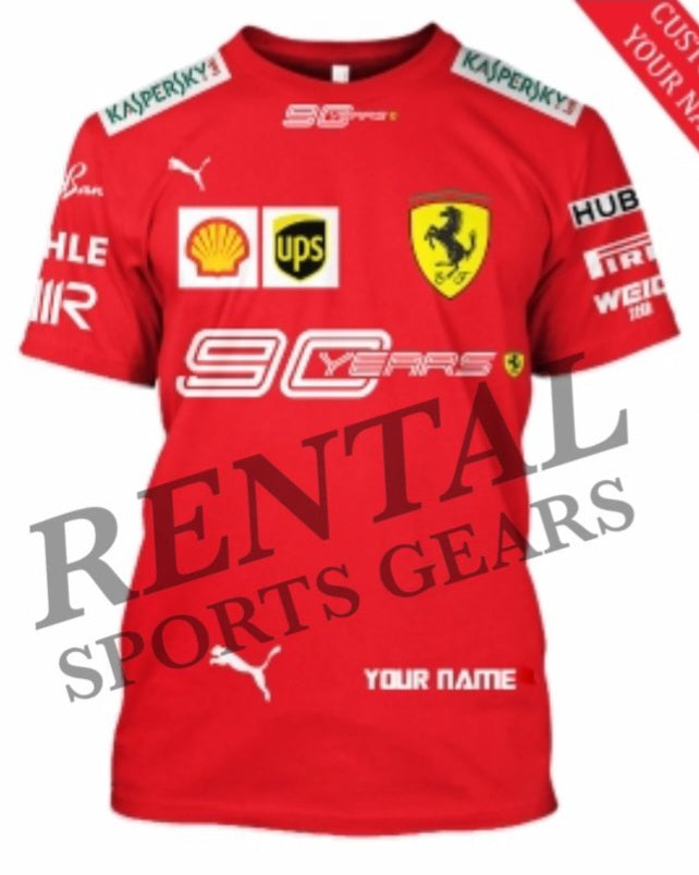 Leclerc 2019 Scuderia Ferrari 90 Years F1 T-Shirt - Rental Sports