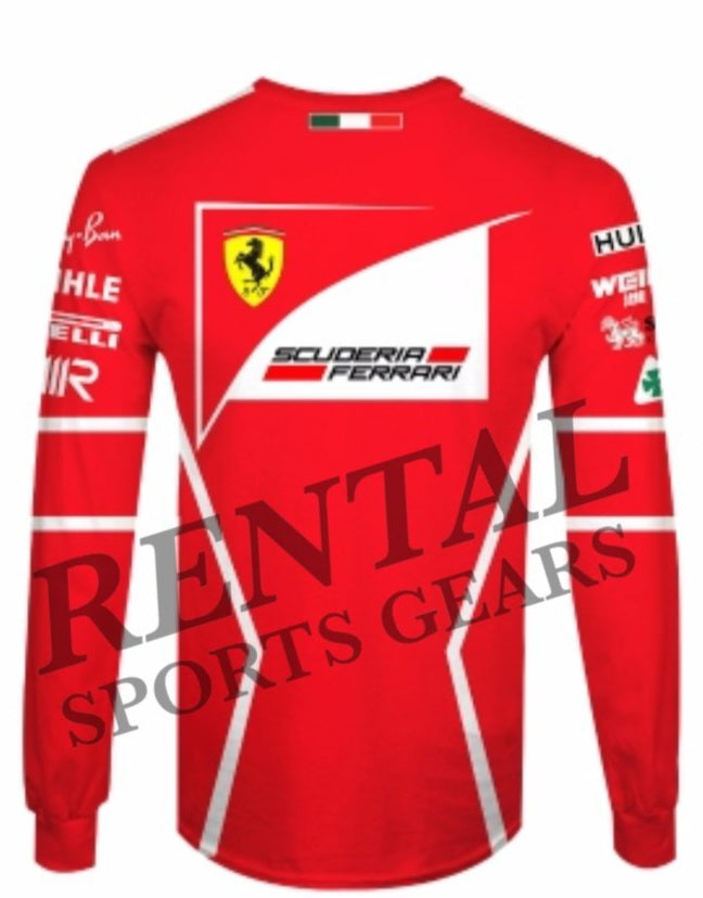 Sebastian Vettel's Ferrari 2017 F1 Race T-Shirt - Rental Sports