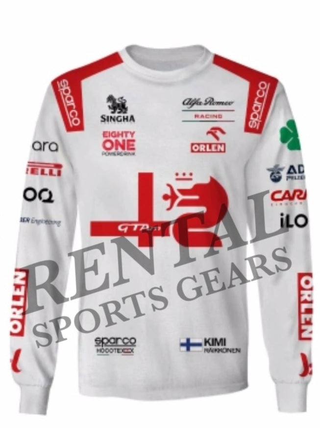 2021 Antonio Giovinazzi Alfa Romeo Orlen F1 T-Shirt - Rental Sports