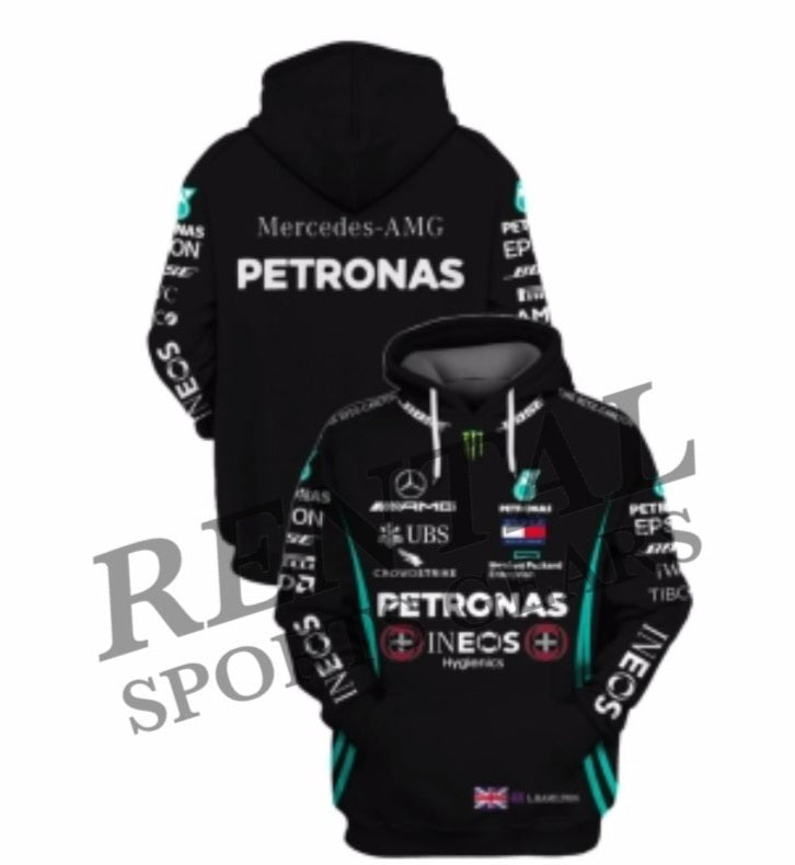 Lewis Hamilton 2020 MONZA GP Race Hoodie / Mercedes Benz AMG F1 Hoodie - Rental Sports