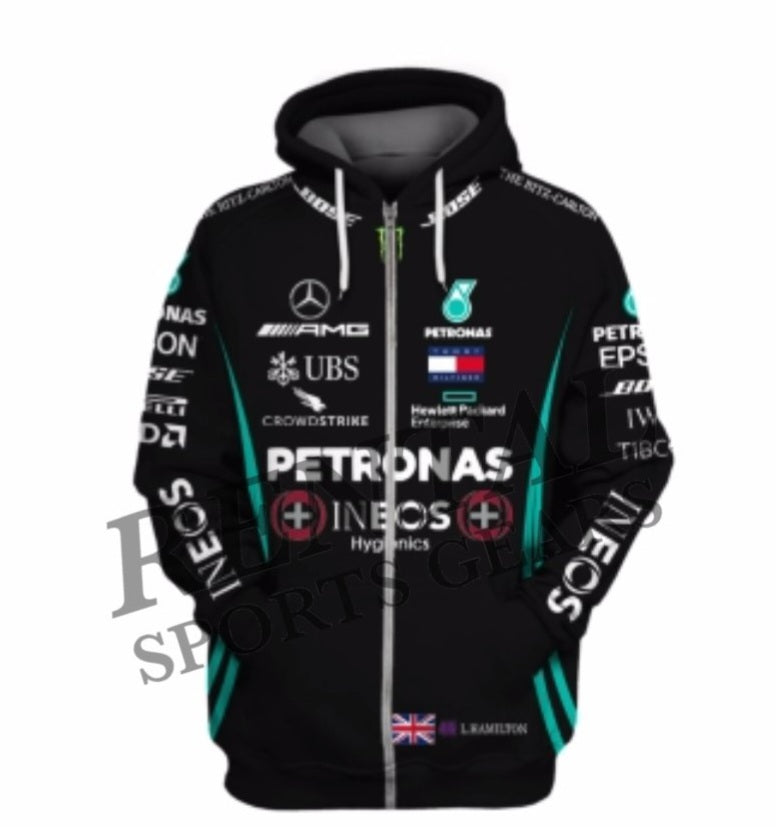 Lewis Hamilton 2020 MONZA GP Race Hoodie / Mercedes Benz AMG F1 Hoodie - Rental Sports