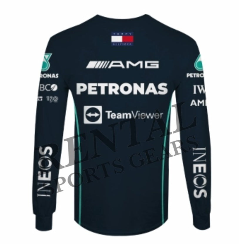 2022 New Lewis Hamilton T-Shirt F1 Mercedes AMG Petronas F1 - Rental Sports