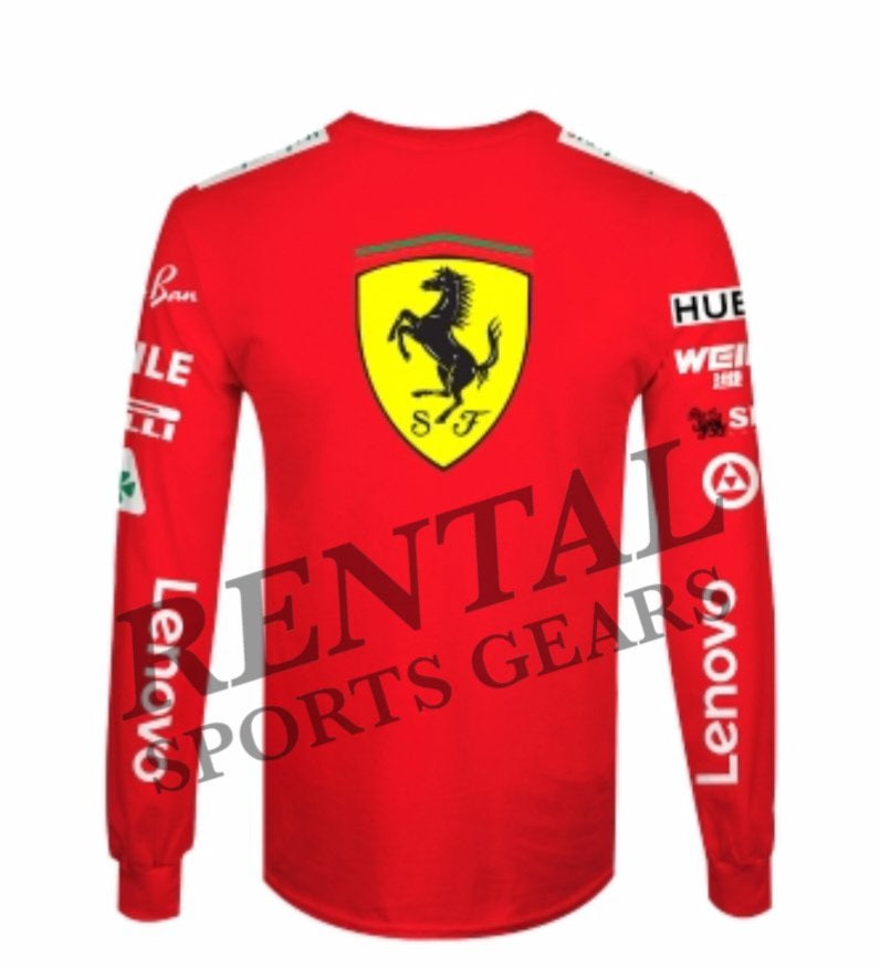 2019 Sebastian Vettel Race Scuderia Ferrari F1 Race T-Shirt - Rental Sports