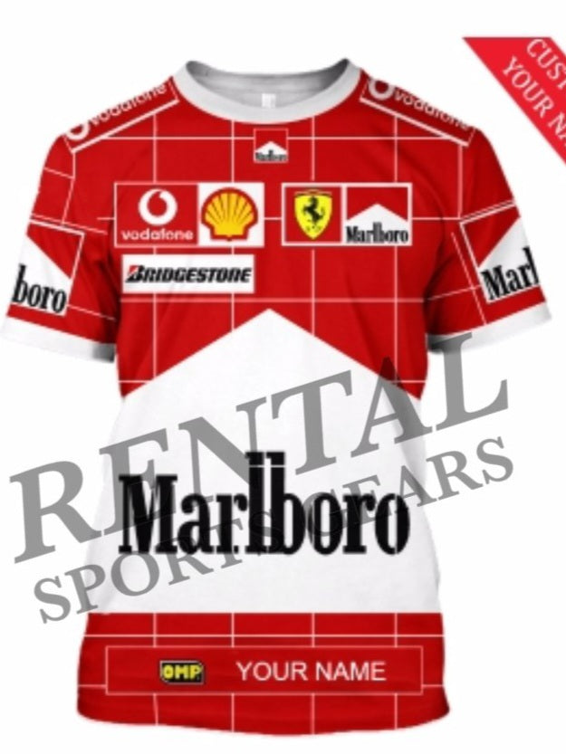 Michael Schumacher World champion Racing T-Shirt Ferrari F1 - Rental Sports