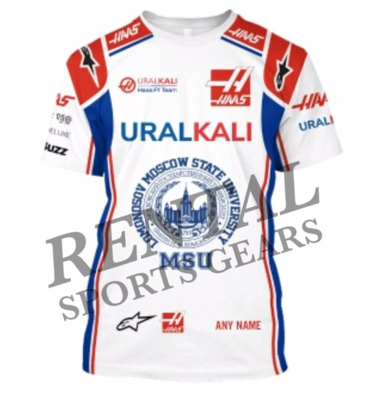 Haas F1 Nikita Mazepin, Uralkali T-Shirt - Rental Sports